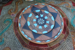 Ceremonial Red Elm Wood Altar Platter